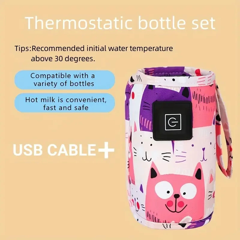 USB Portable Baby Bottle Mill Warmer Travel Stroller Insulated Bag