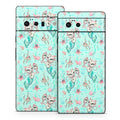 Merkittens with Pearls Aqua - Google Pixel 6 Skin