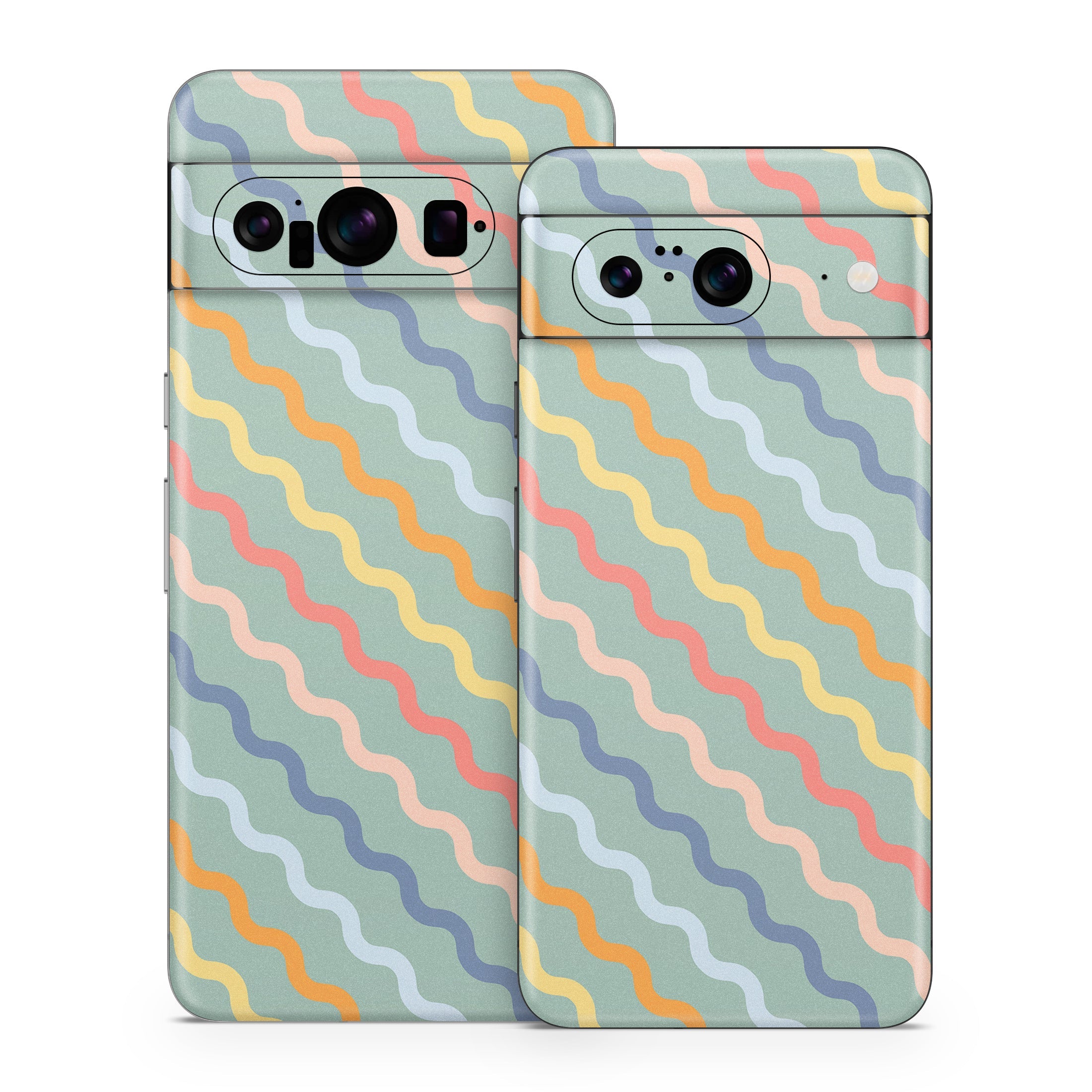 Wavy Diagonal Lines - Google Pixel 8 Skin