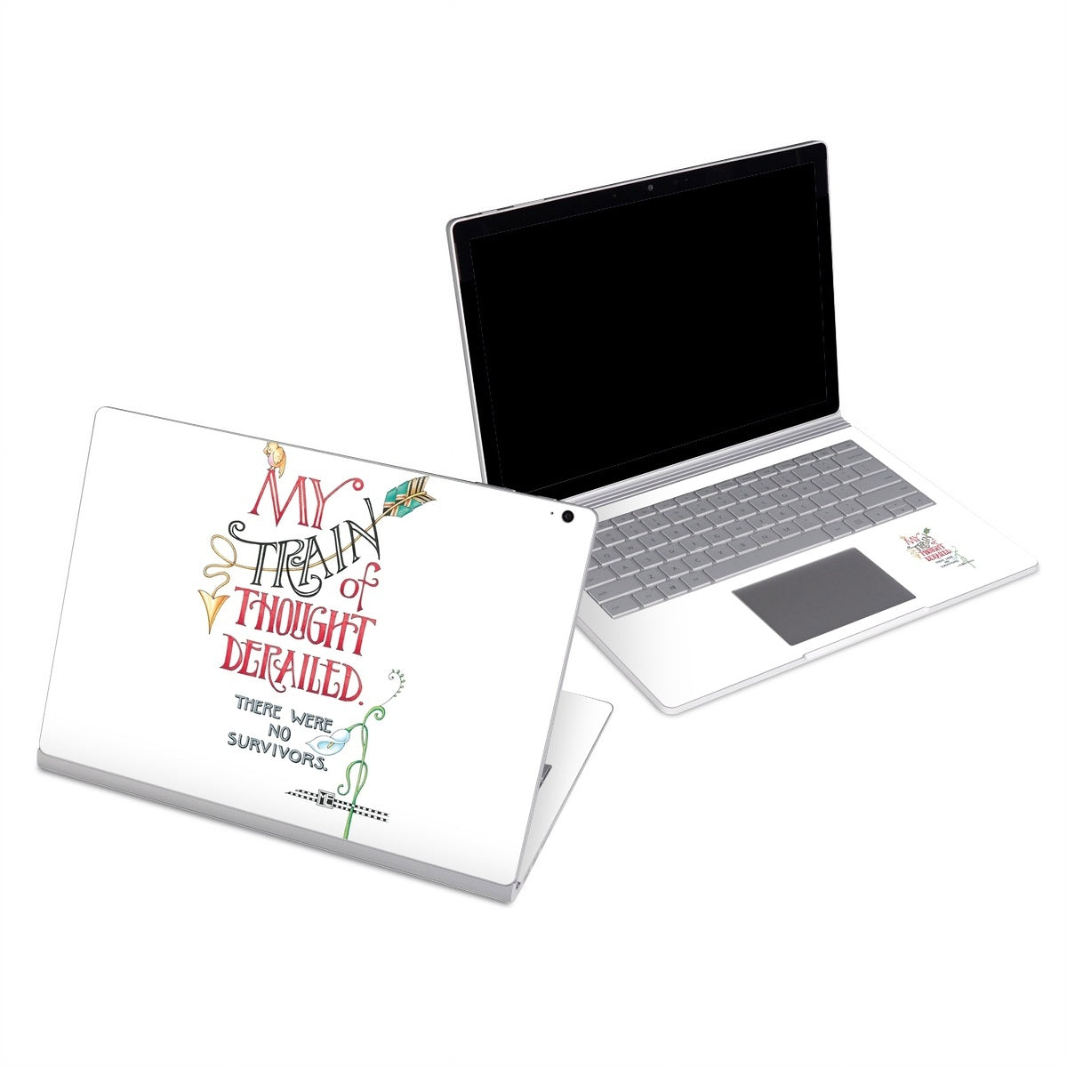 Train Derailed - Microsoft Surface Book Skin
